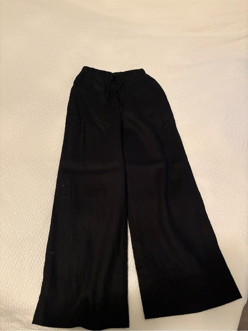 DISSH Linen Black Wide-Leg Pants size 4